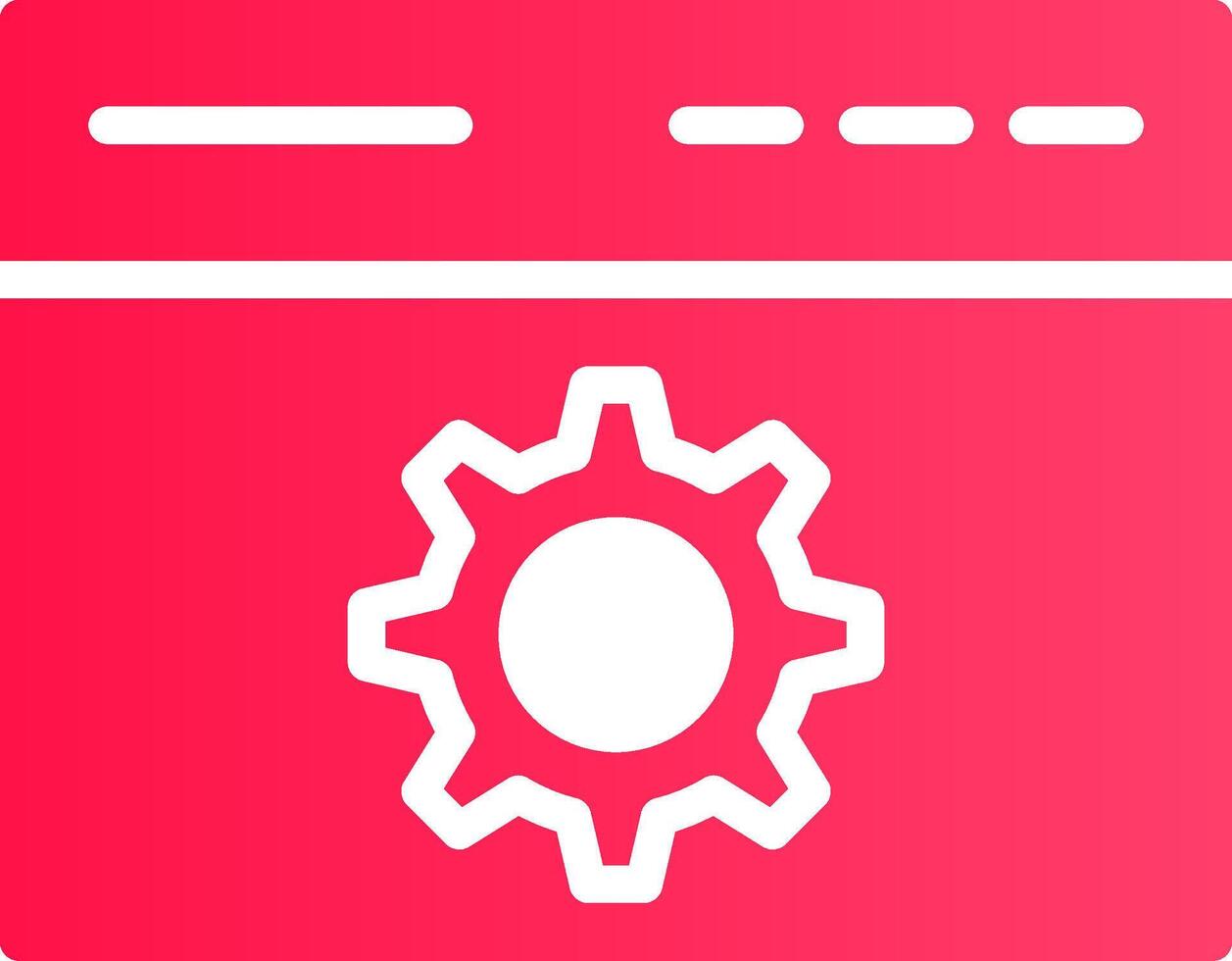 Glyph pink Gradient vector