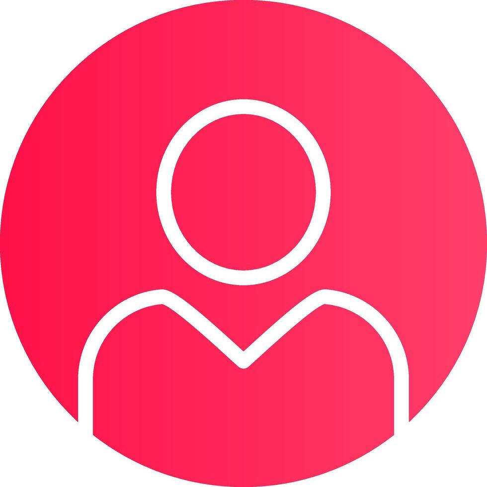 Glyph pink Gradient vector