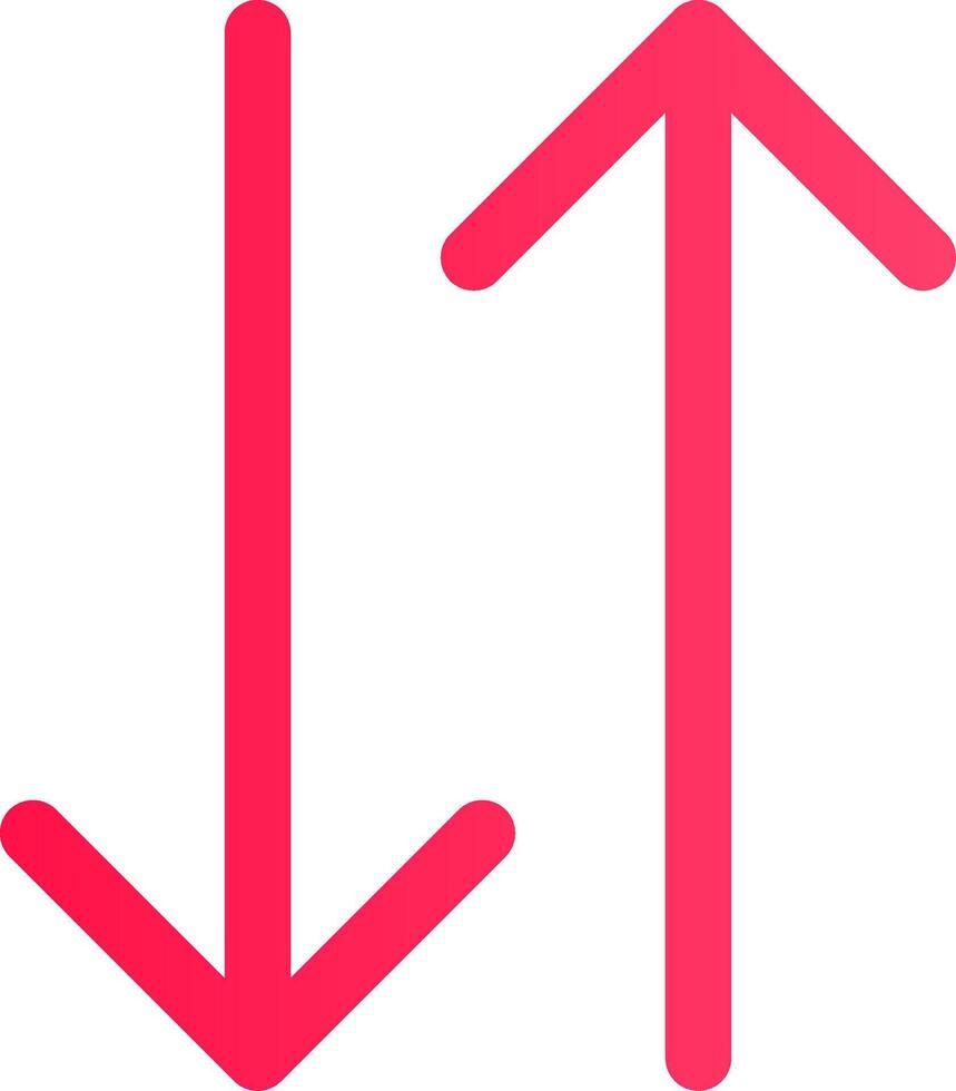 Glyph pink Gradient vector