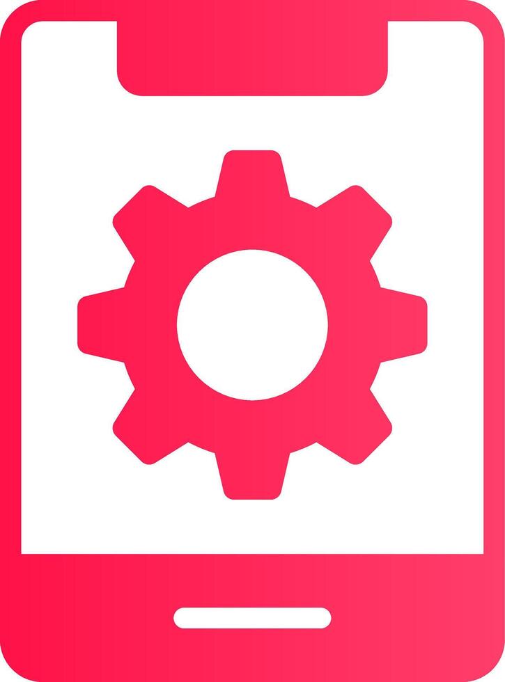Glyph pink Gradient vector