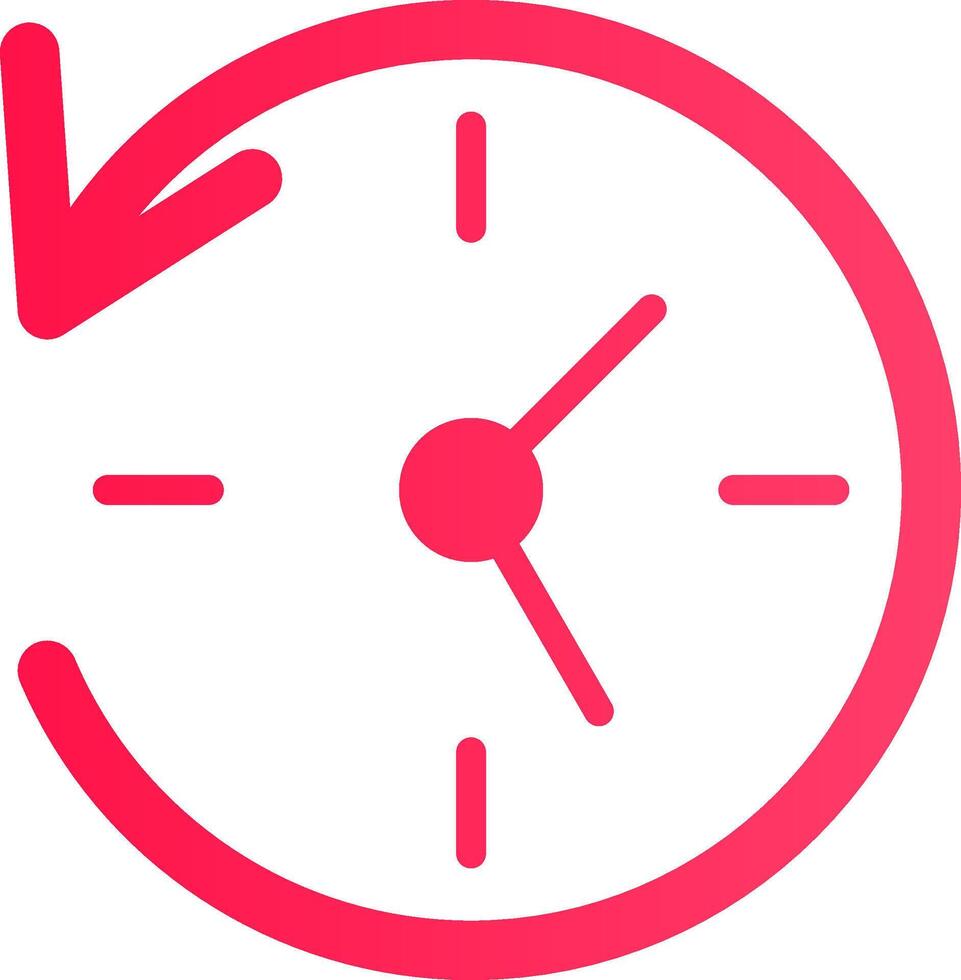 Glyph pink Gradient vector