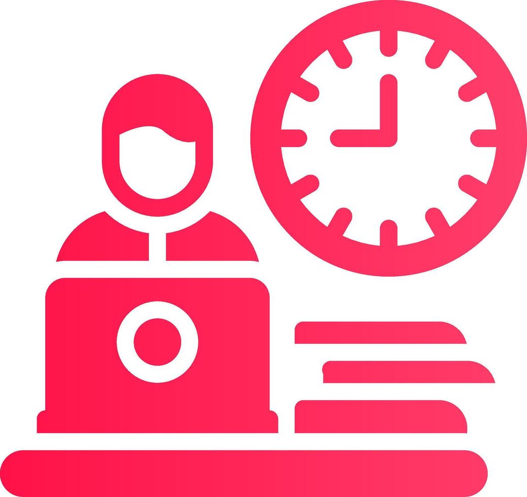 Work Habits Creative Icon Design vector