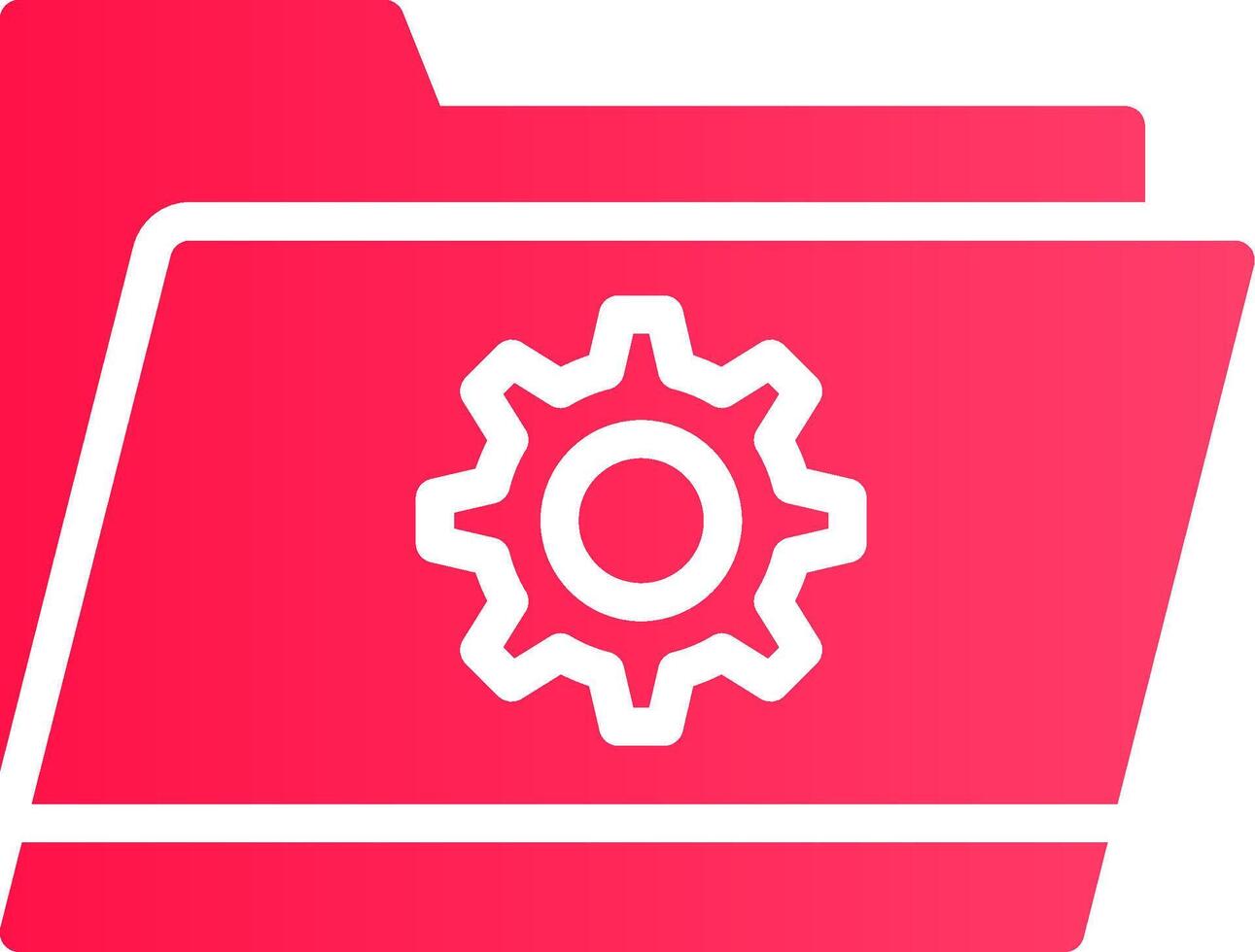 Folder Setting Creative Icon Design vector