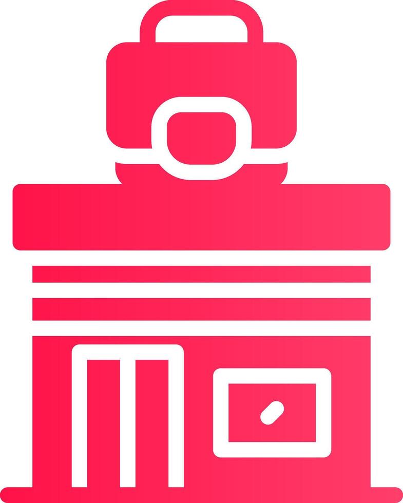 Glyph pink Gradient vector