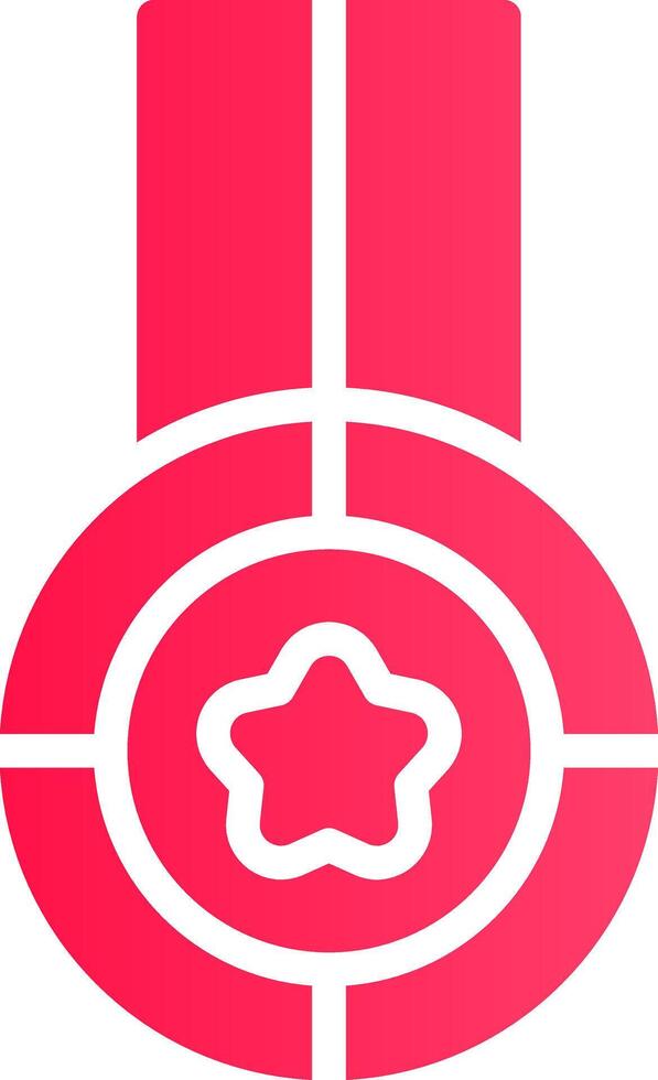 Glyph pink Gradient vector