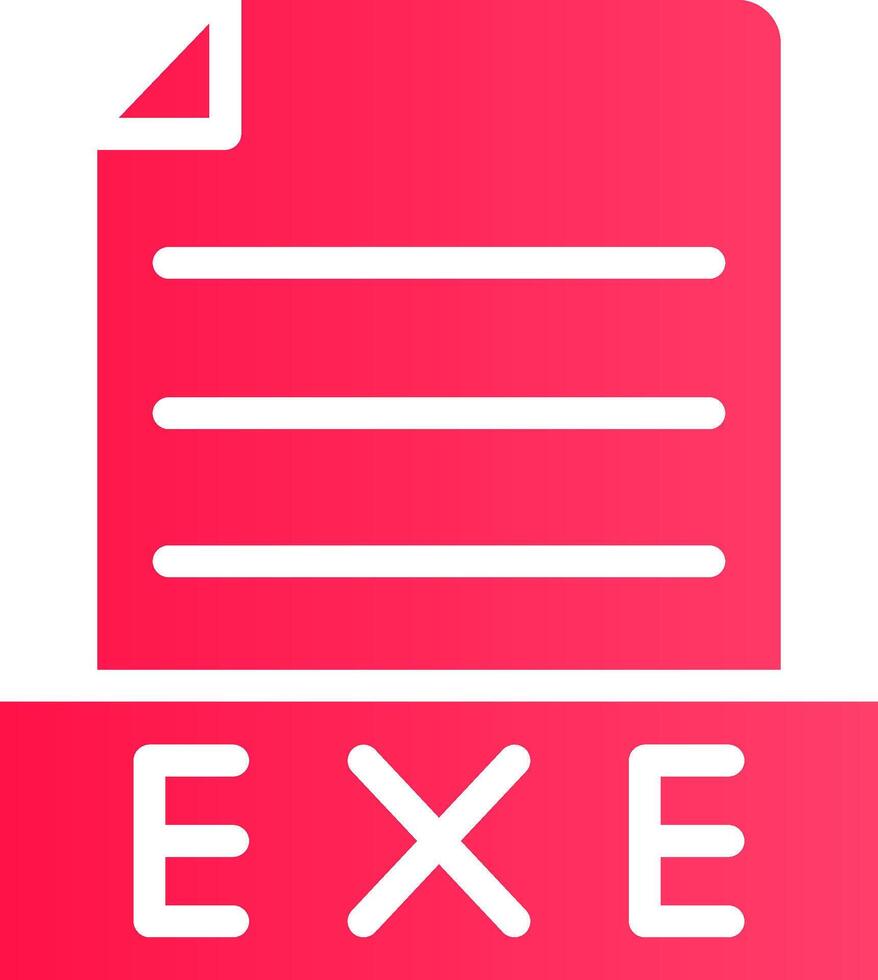 Exe Creative Icon Design vector