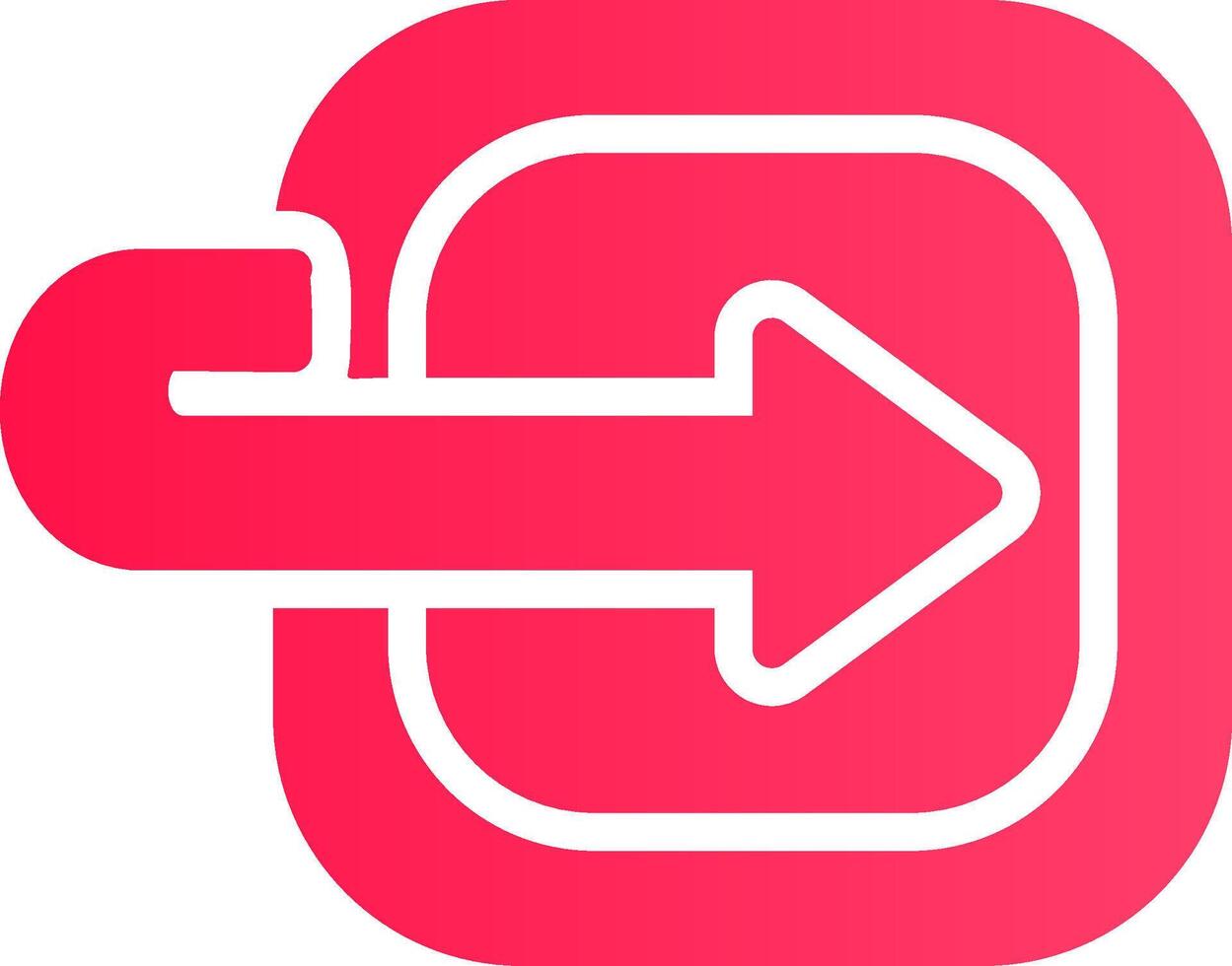 Glyph pink Gradient vector