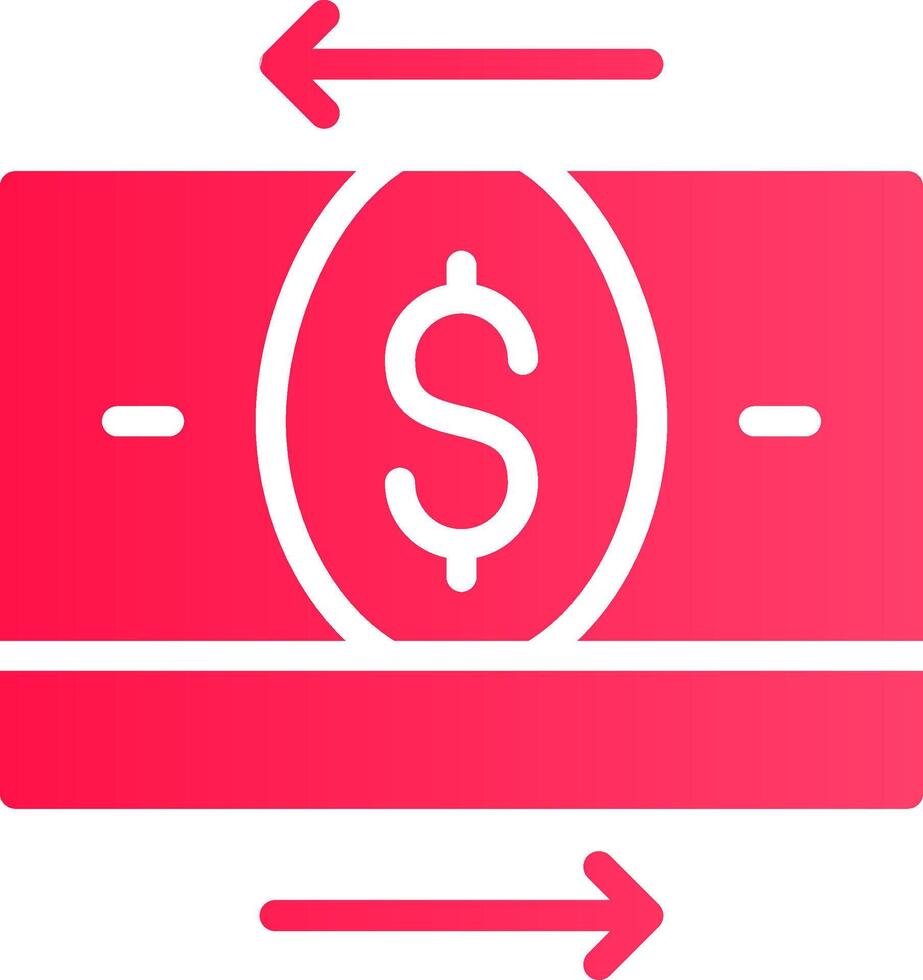 Money Transfer Creative Icon Design vector