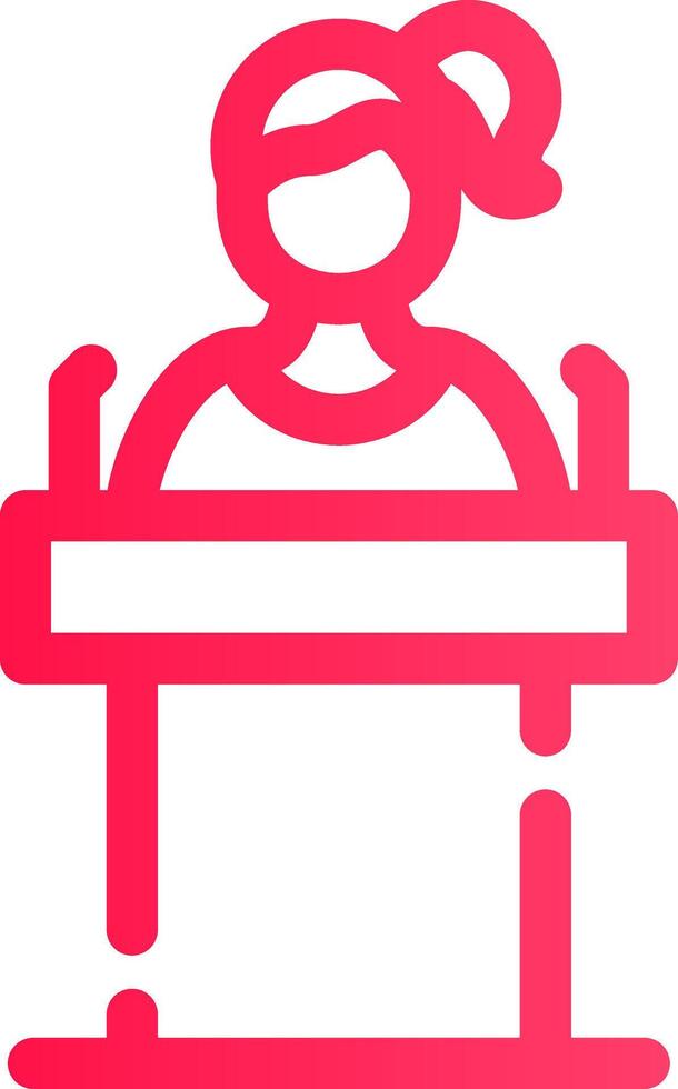 Politician Creative Icon Design vector