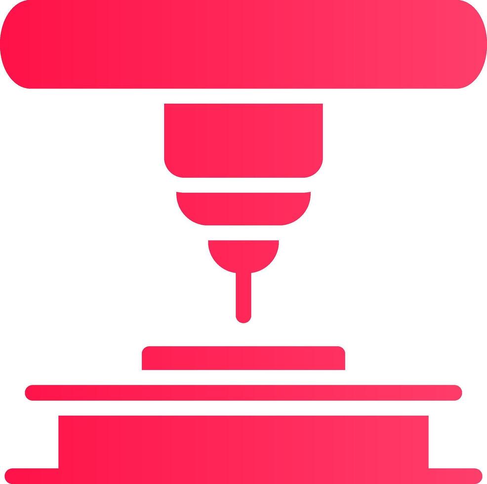 Glyph pink Gradient vector