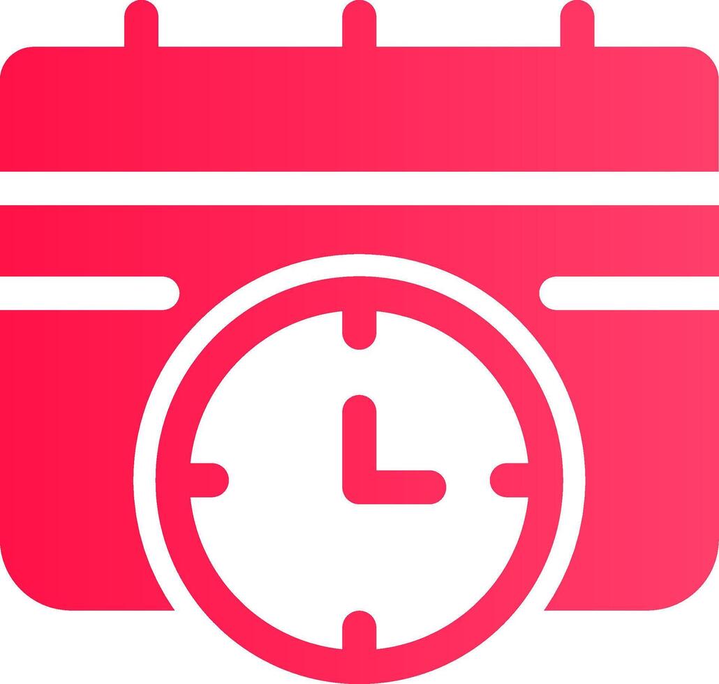 Glyph pink Gradient vector