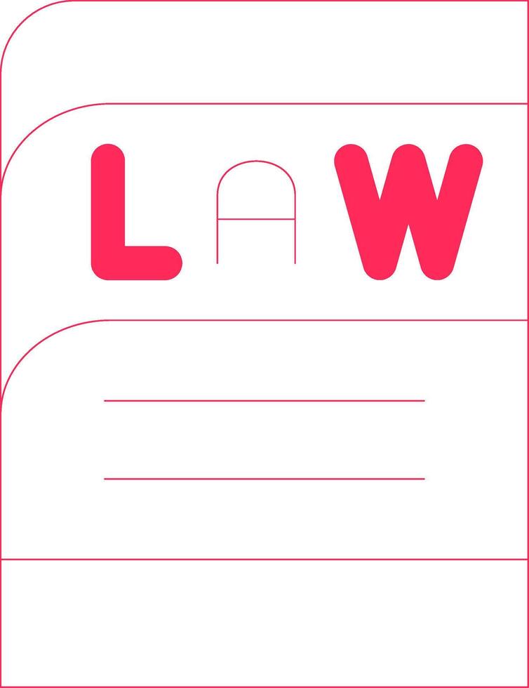 Law Book Creative Icon Design vector