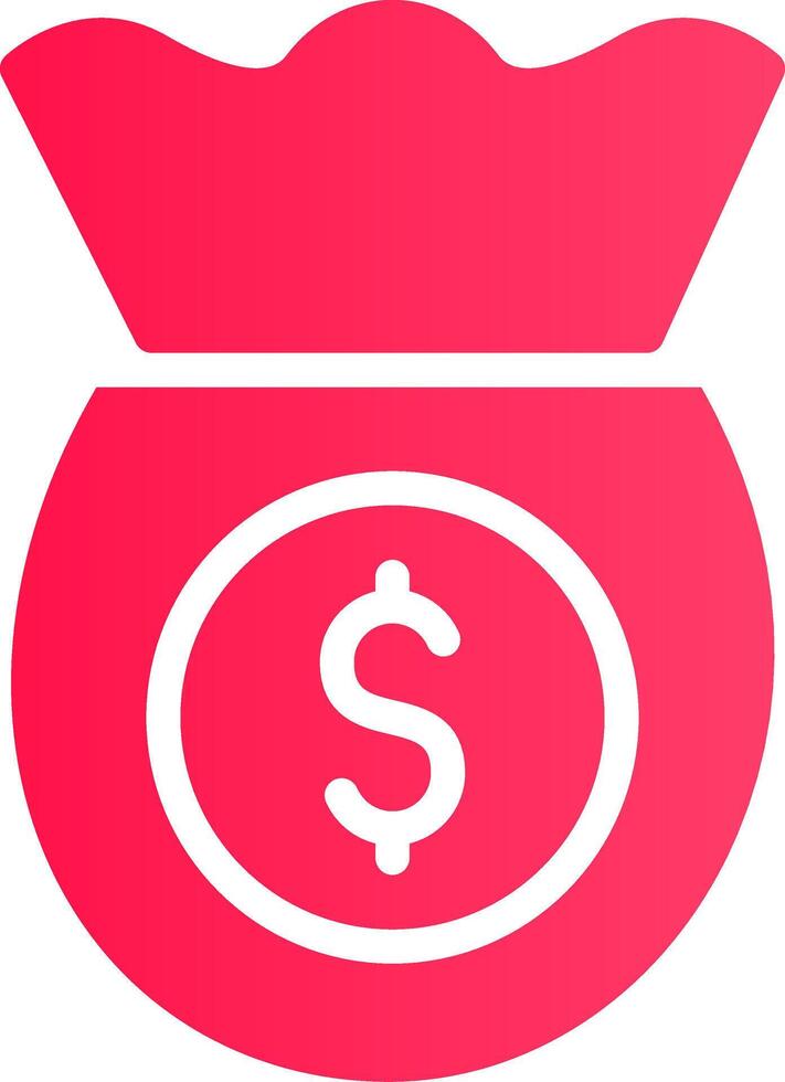 Money Bag Creative Icon Design vector