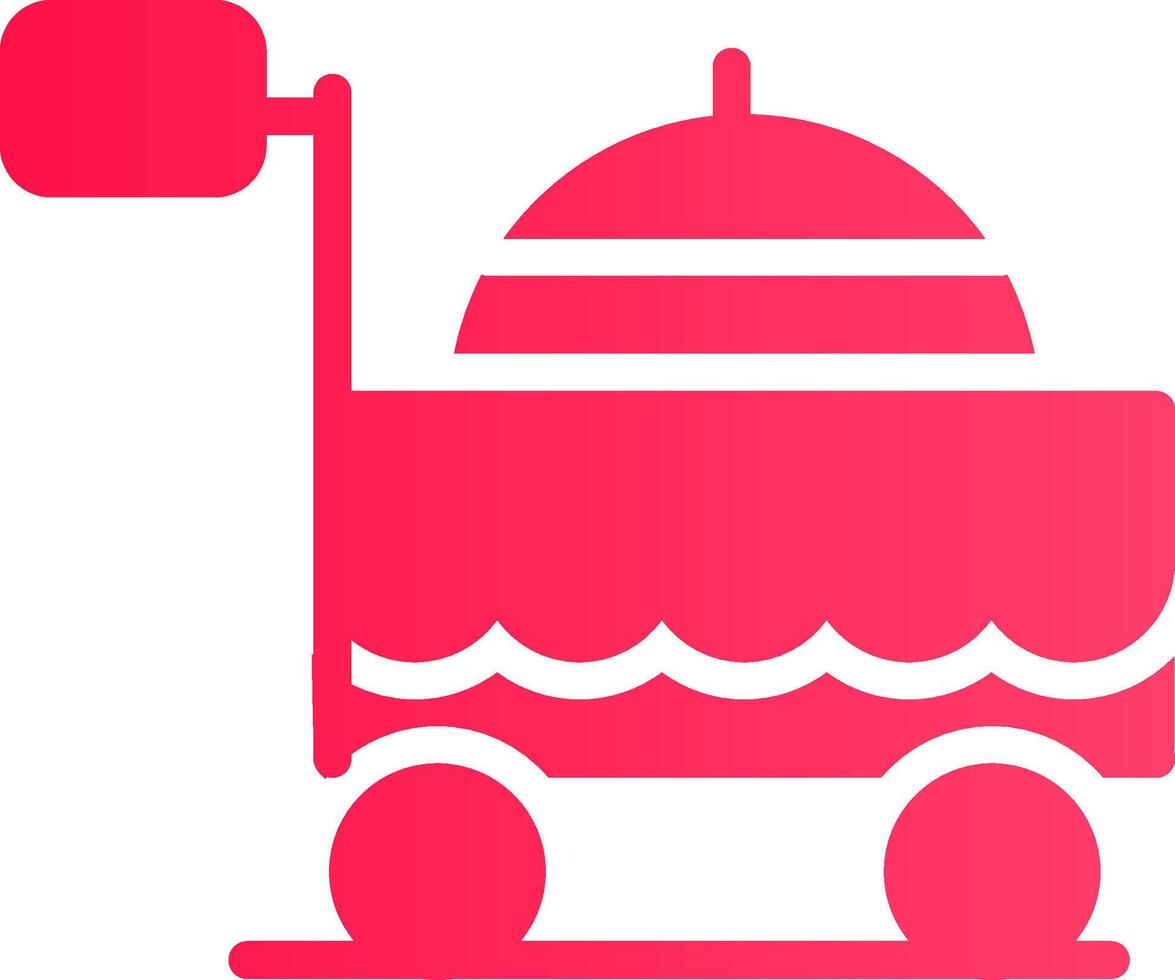 Food Cart Creative Icon Design vector