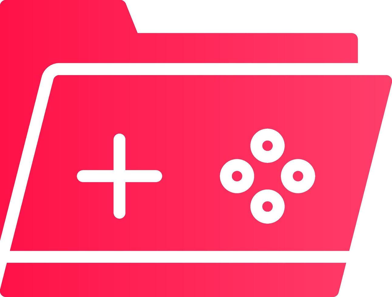 Game Folder Creative Icon Design vector