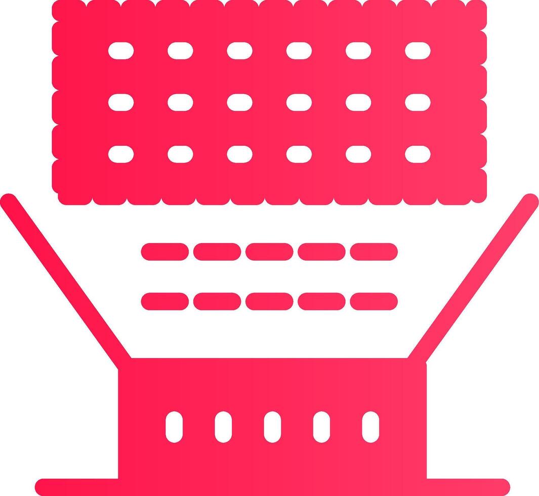 Laser Keyboard Creative Icon Design vector