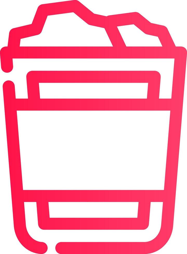 Paper Bin Creative Icon Design vector