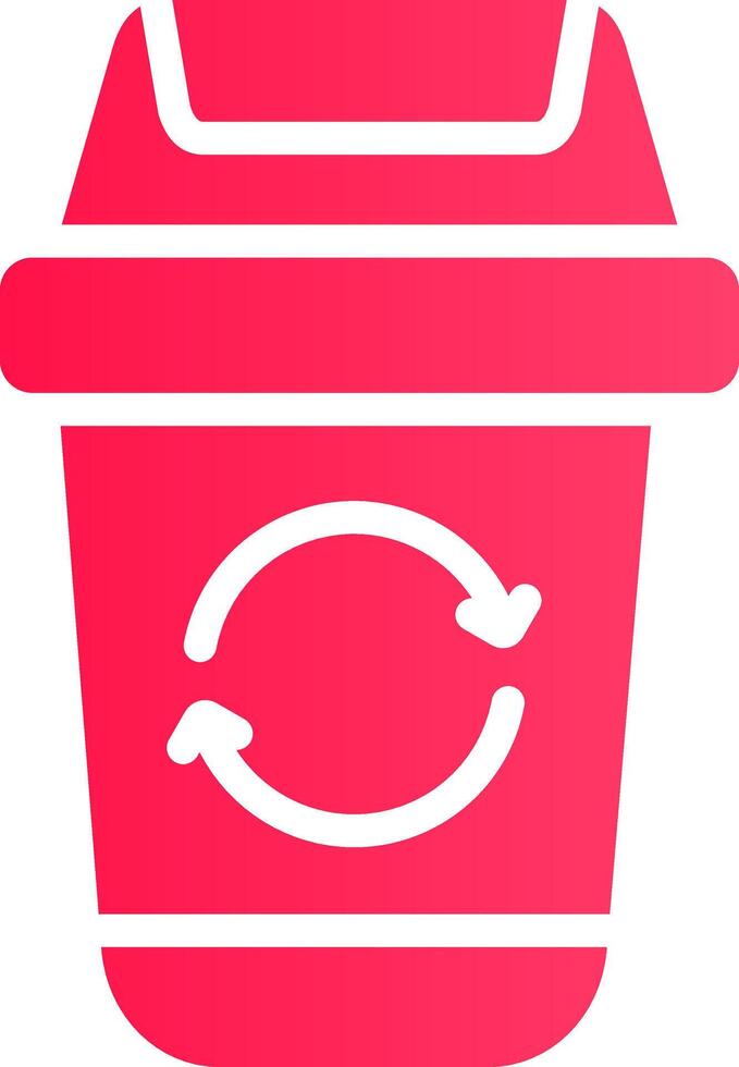 Glyph pink Gradient vector