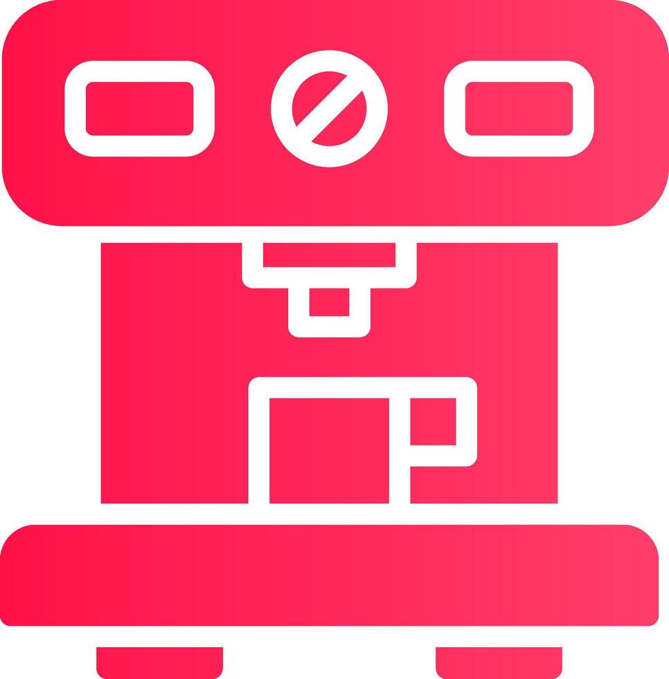 Glyph pink Gradient vector