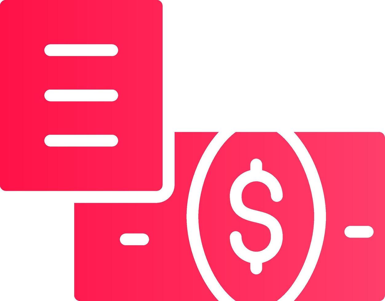 Bank Bill Creative Icon Design vector