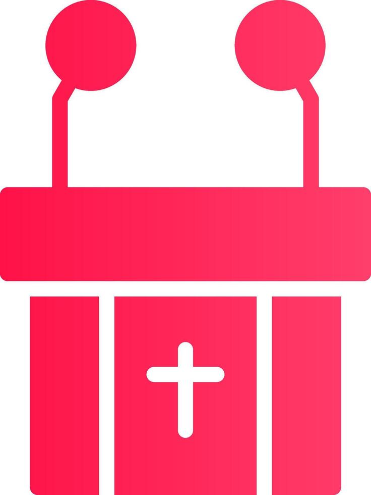 Pulpit Creative Icon Design vector