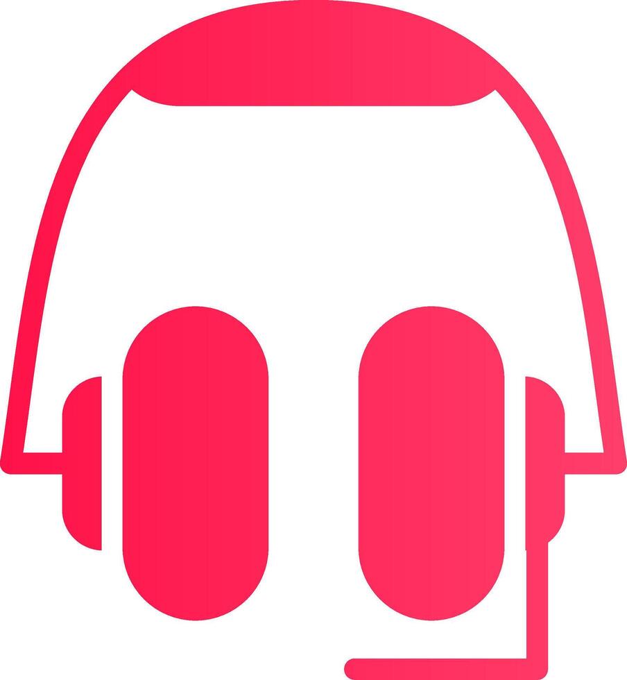 Headphones Creative Icon Design vector
