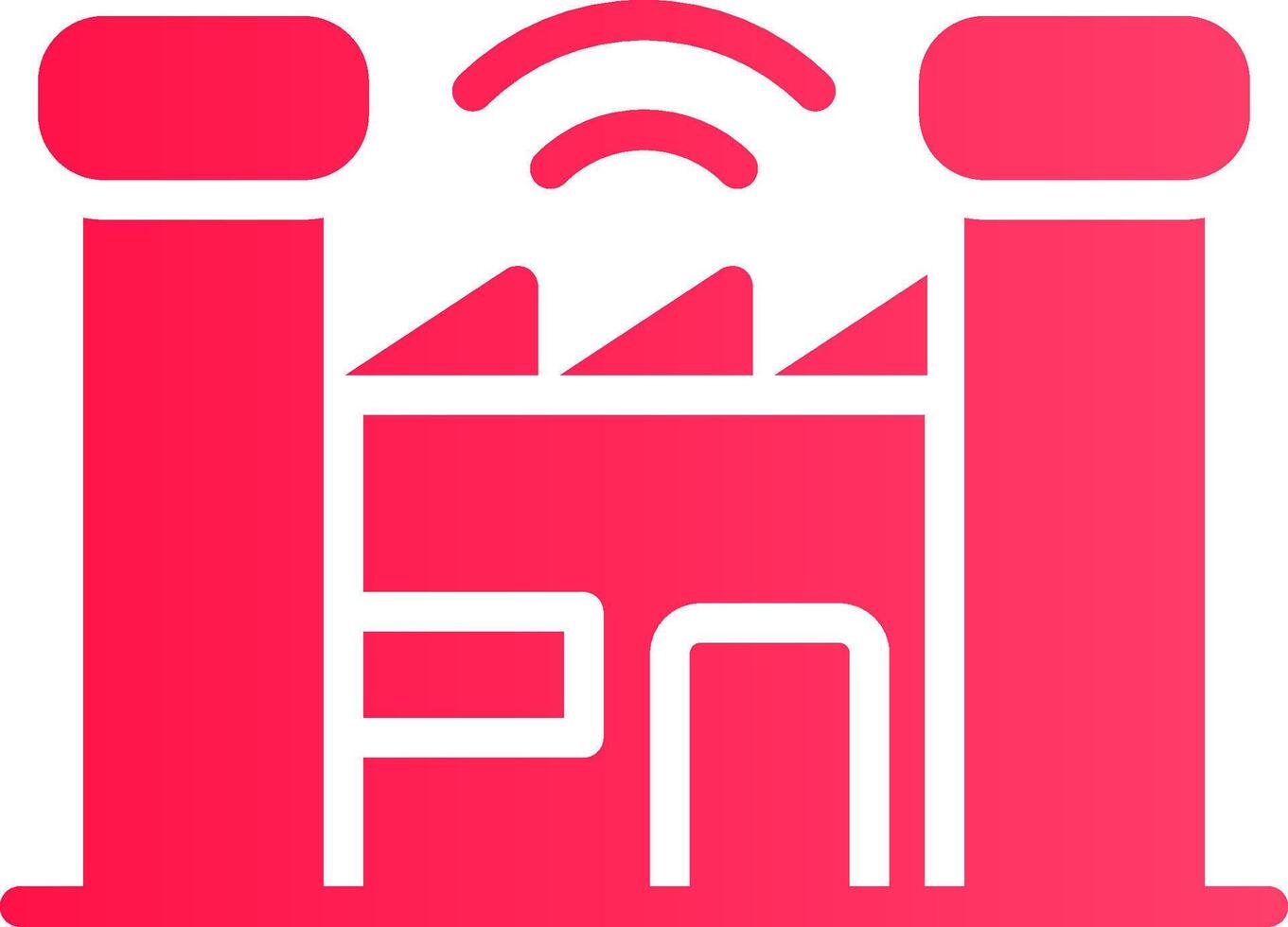 Smart Factory Creative Icon Design vector