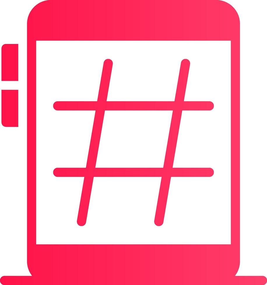 Hashtag Creative Icon Design vector