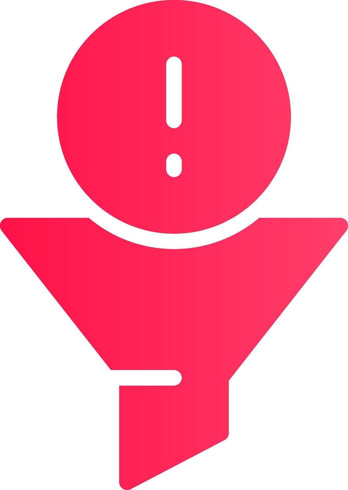 Filtering Creative Icon Design vector