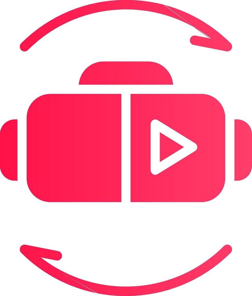 Virtual Reality Creative Icon Design vector