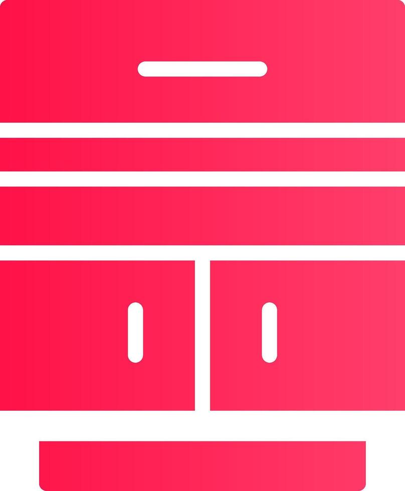 Glyph pink Gradient vector