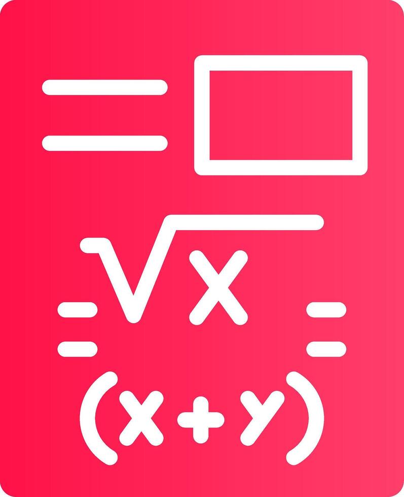 Maths Creative Icon Design vector