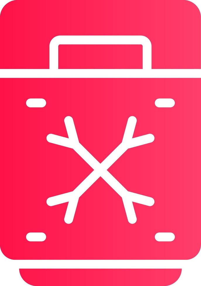 Glyph pink Gradient vector
