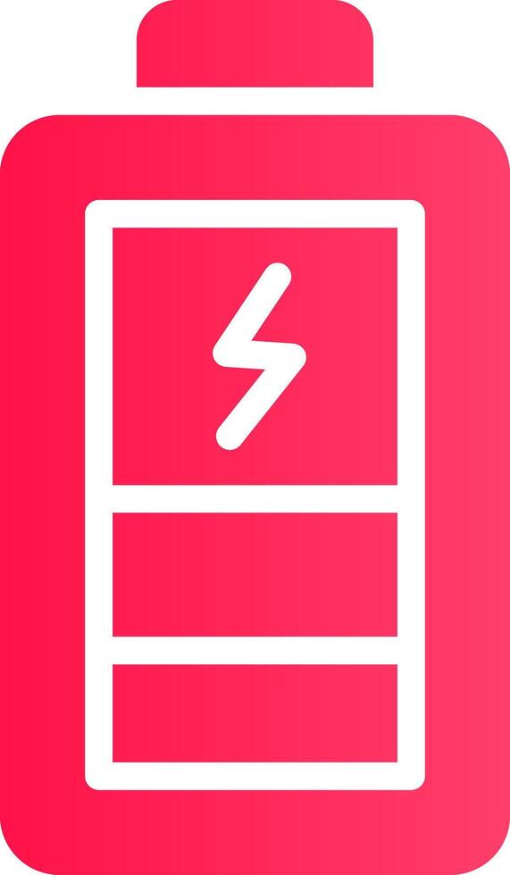 Charging Battery Creative Icon Design vector