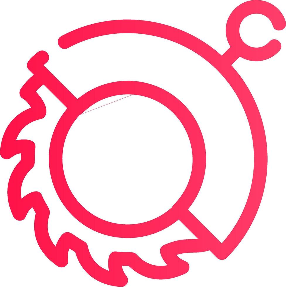 Circular Saw Creative Icon Design vector