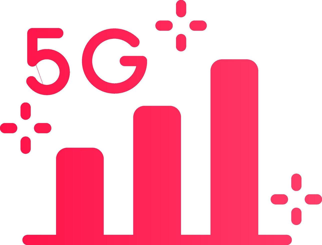 5G Creative Icon Design vector