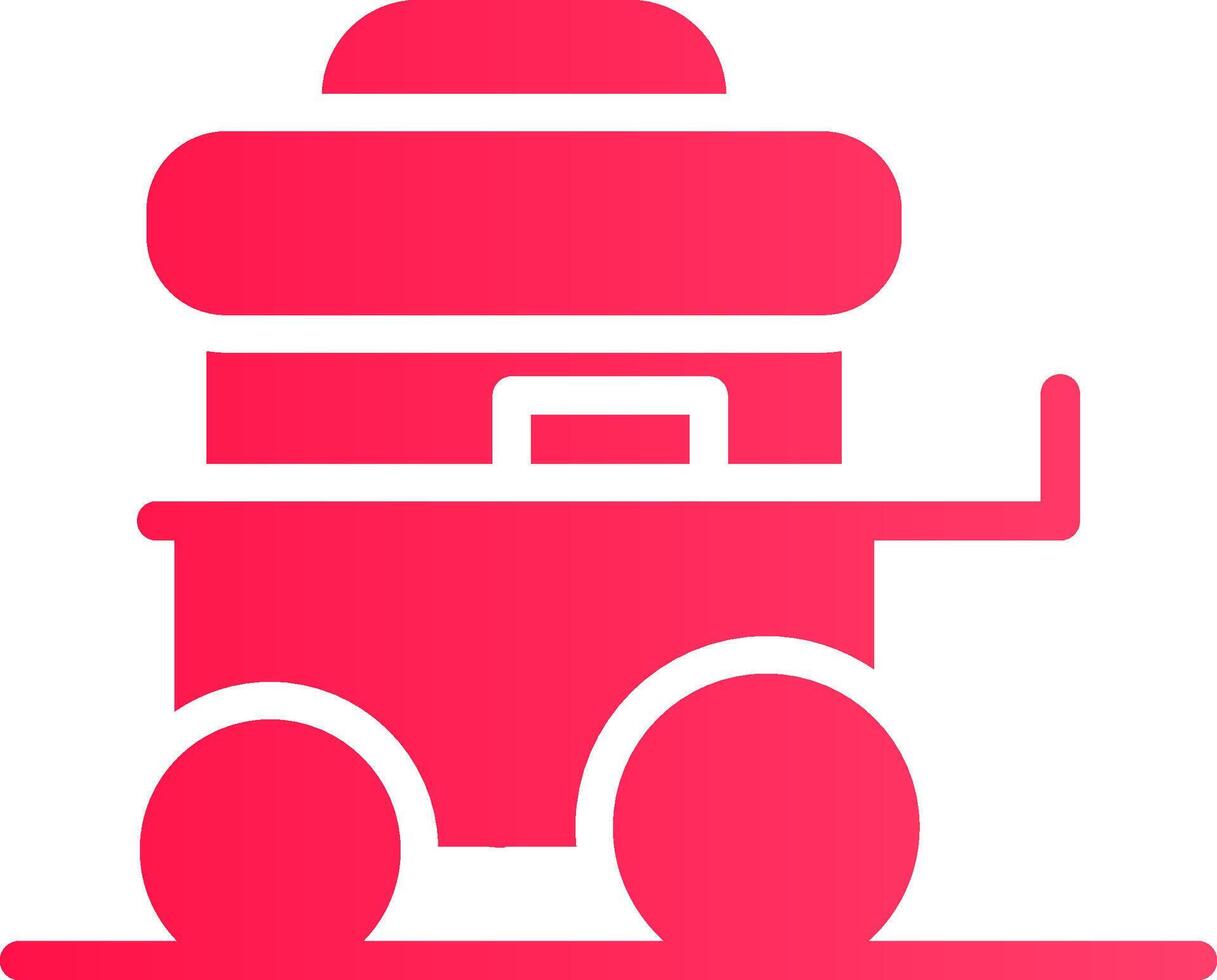 Food Cart Creative Icon Design vector