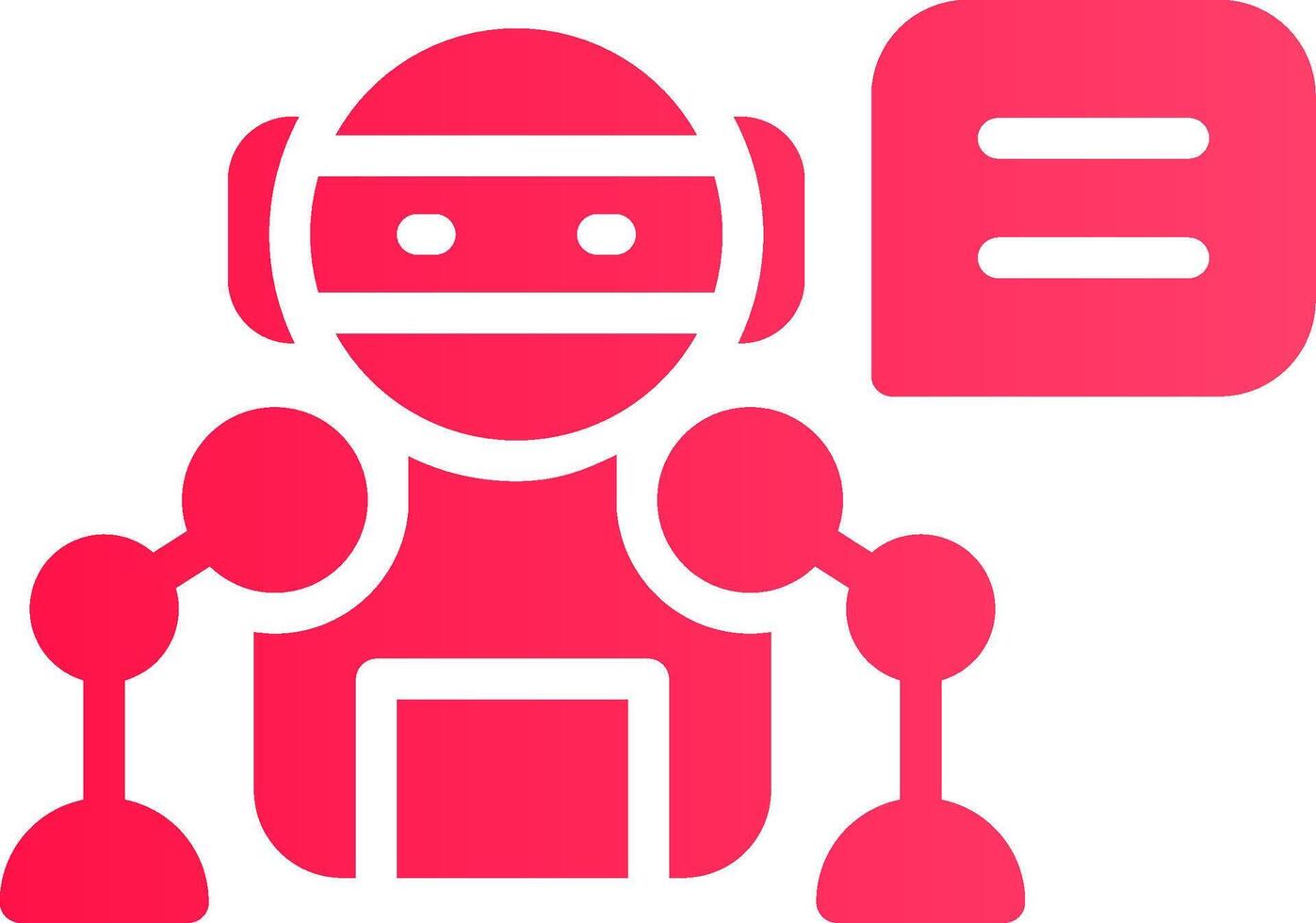 Smart Chat Bot Creative Icon Design vector