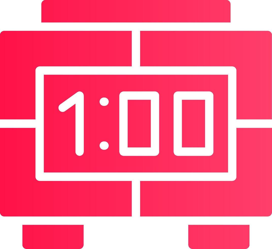 Digital Clock Creative Icon Design vector