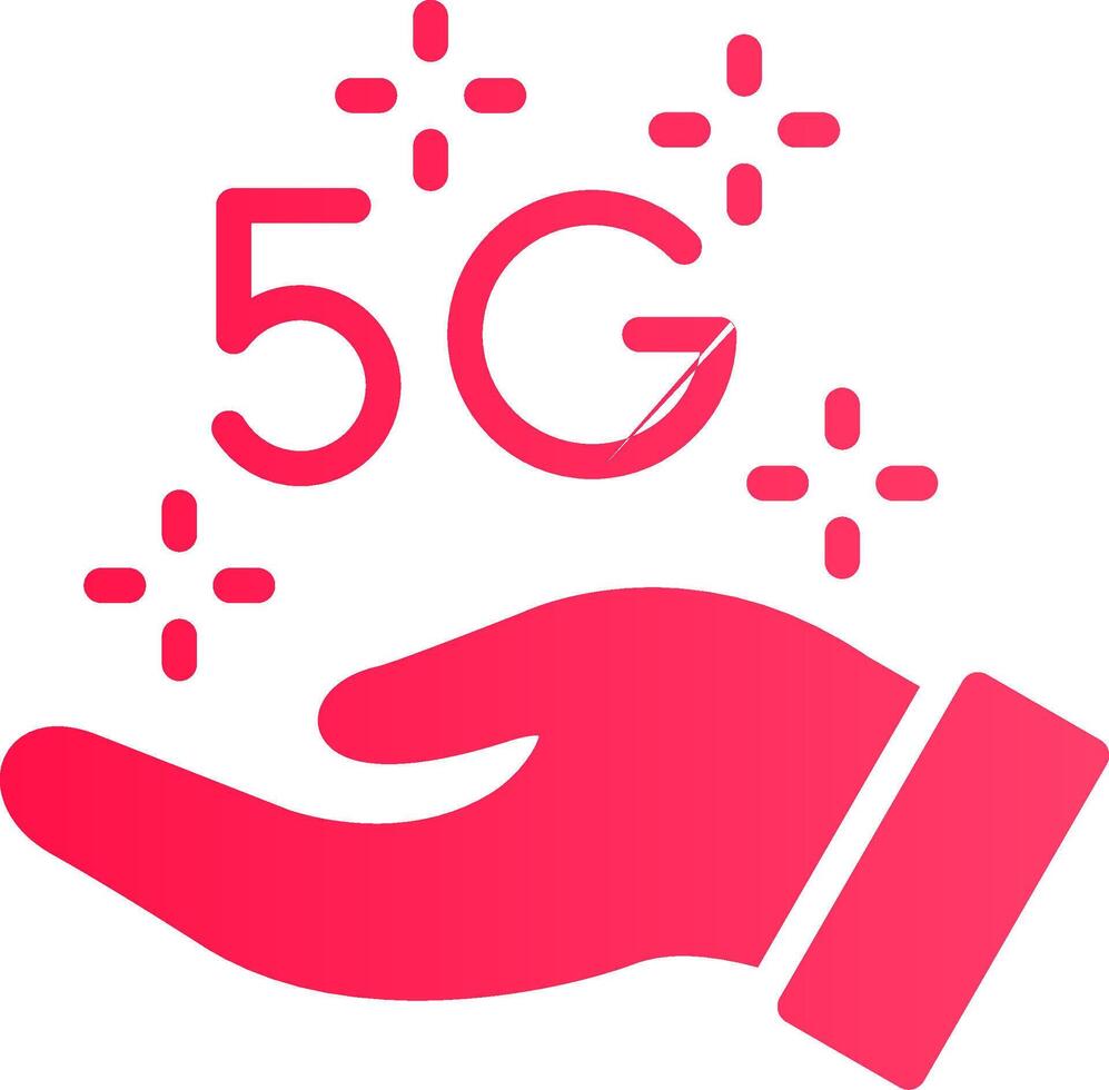 5G Creative Icon Design vector