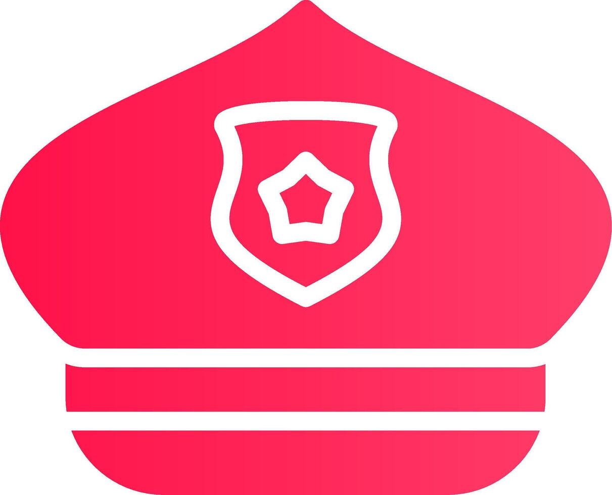 Police Hat Creative Icon Design vector