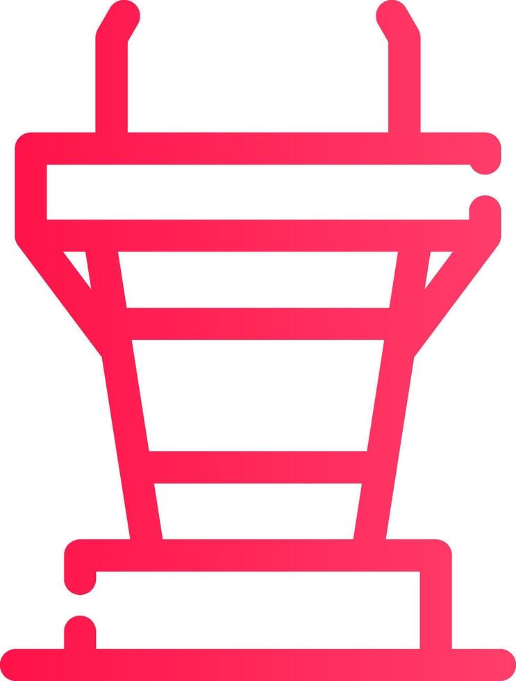 Podium Creative Icon Design vector