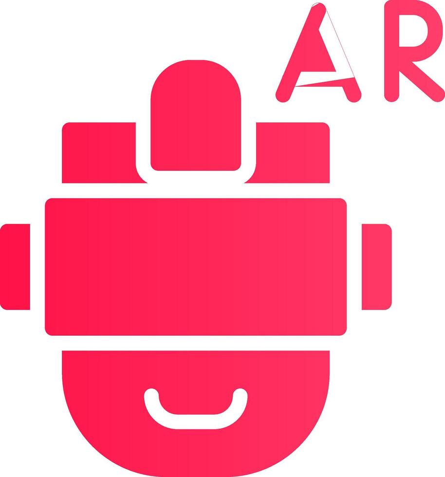 Ar Helmet Creative Icon Design vector