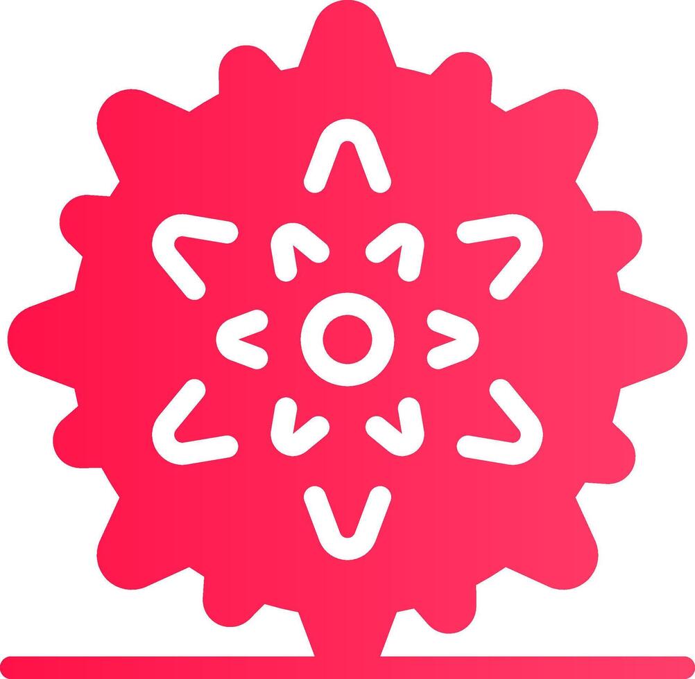 Glyph pink Gradient vector