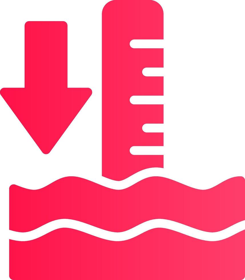 Low Tide Creative Icon Design vector