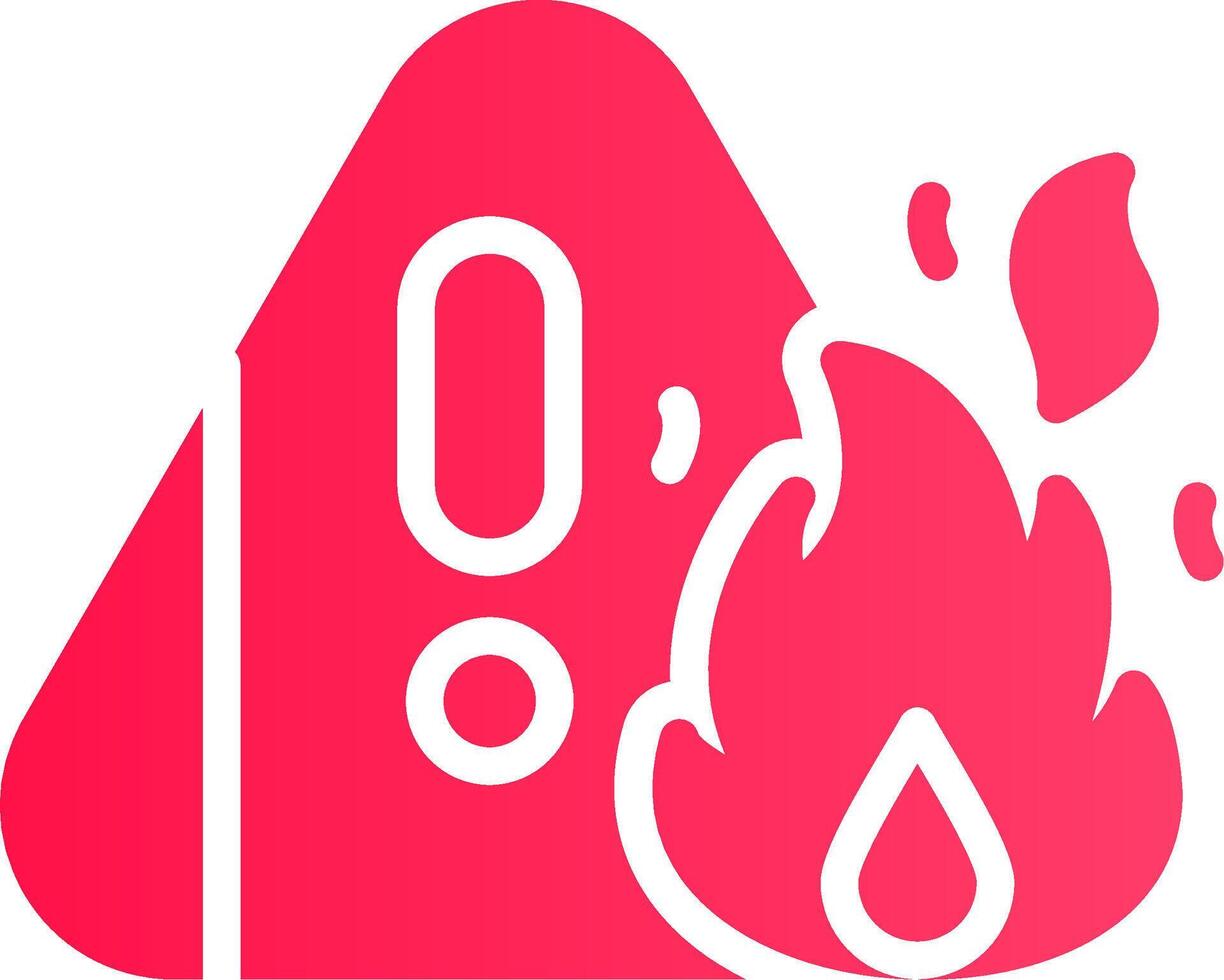 diseño de icono creativo de advertencia de incendio vector