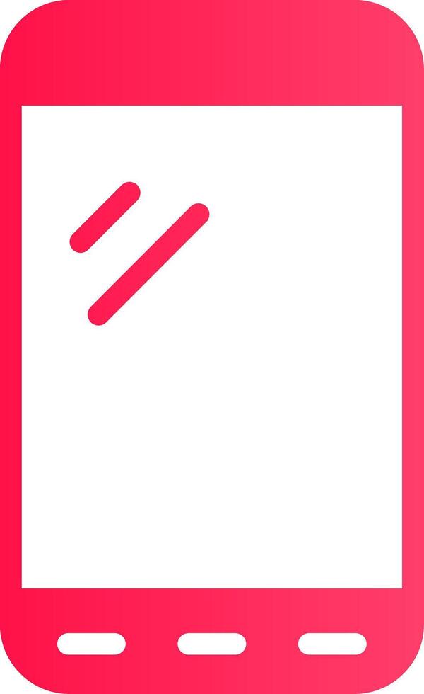 Glyph pink Gradient vector