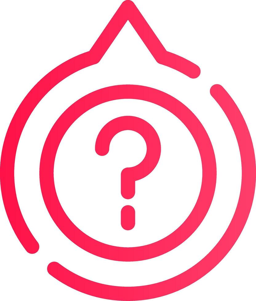 Question Creative Icon Design vector