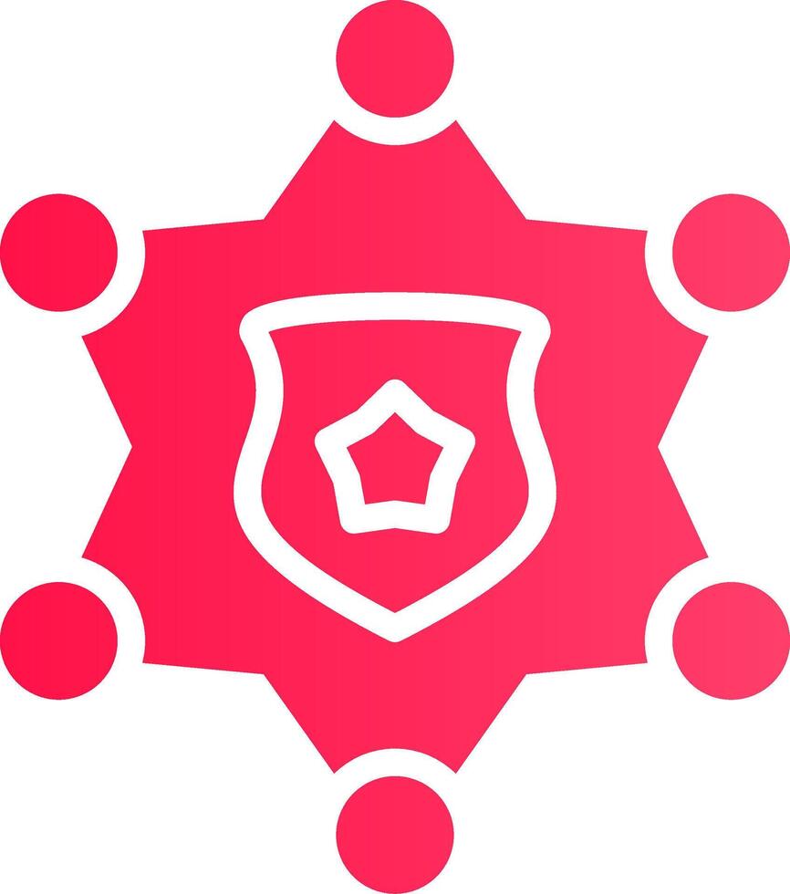 Sheriff Badge Creative Icon Design vector