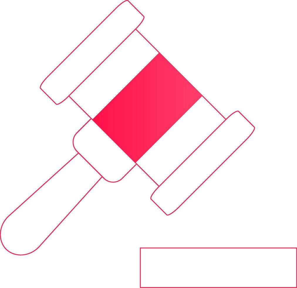 Gavel Creative Icon Design vector